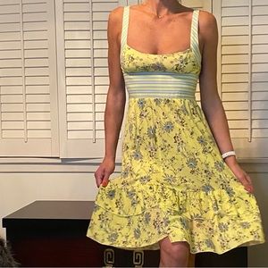 Free People mid-length yellow dress